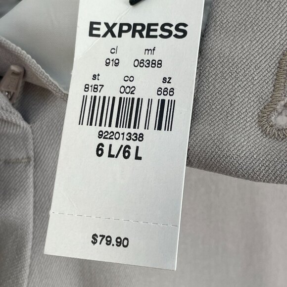 NEW Express Womens 6 Long Editor Barely Boot Pants Straight Trousers Work Career - Picture 4 of 11